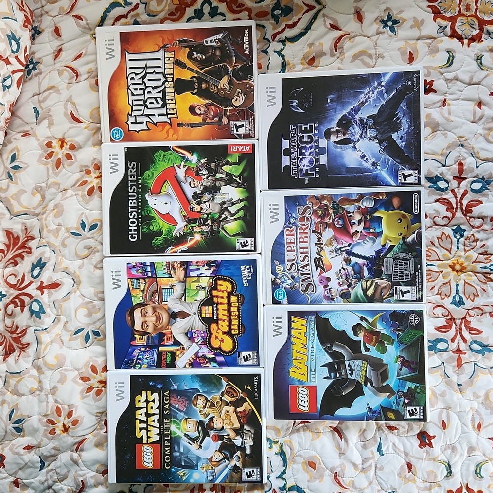 Lot of 7 Wii games, Lego, Star Wars